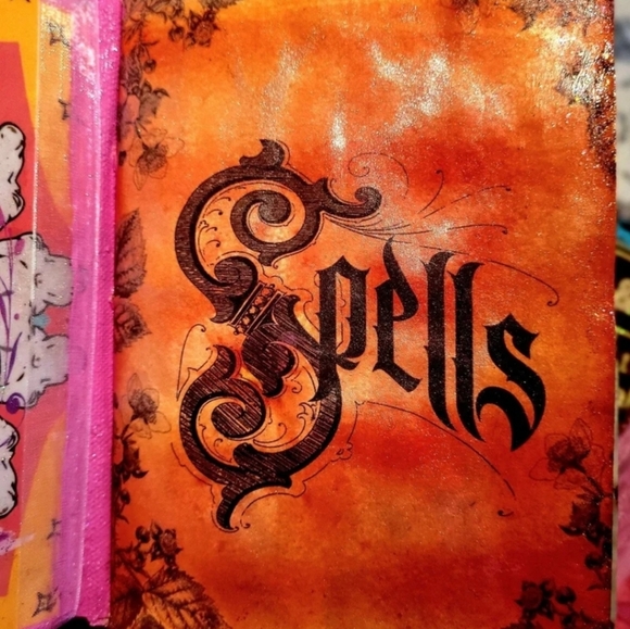 Magical Spell Book Mini Grimoire Handmade Book Journal Rainbow Pages Chunky Book - Picture 4 of 13